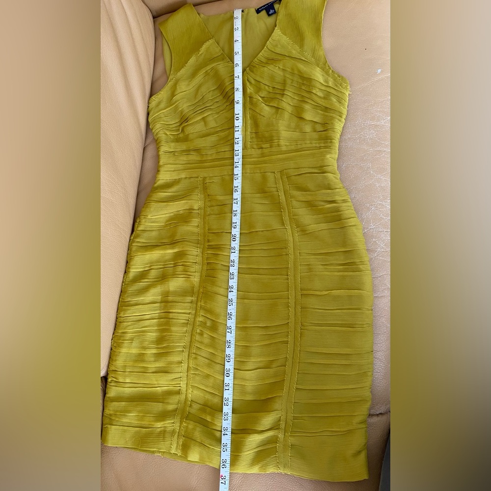 Banana Republic Mad Men Collection Elegant Mustard Cocktail/Party Dress